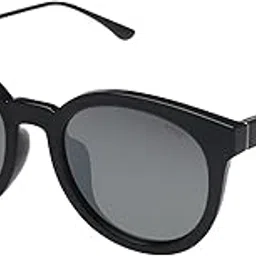 mini cooper Women's Black Oval Polarized | 100% UV Protection (UV 400) Silver Reflector Mirror Lens Small Sunglass - M38028-017P 53 S-picture-29
