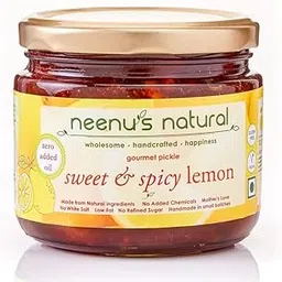 Neenu's Natural Homemade Sweet & Spicy Oil Free Lemon Pickle | Zero Oil, No Preservatives | Authentic Khatta Meetha Nimbu Achar - 200g |-picture-15