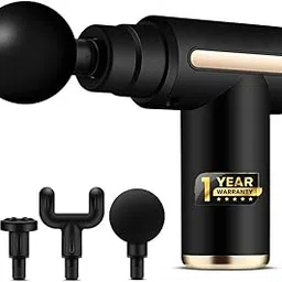 Deep Tissue 6 Speed of Vibration Mini Massage Gun Percussion Massager Rechargeable for Full Body Pain Relief Neck, Shoulder, Back, Foot for Men & Women, 4 Specialized Massage Heads (Multi)-picture-13