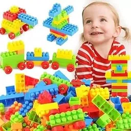 PULSBERY Plastic Building Blocks Game Toy Set for 3-8 Years Old Kids Boys & Girls,Random Color,200 Piece (New Building Block Toys)-picture-15