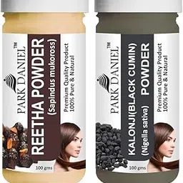Park Daniel Pure & Natural Reetha Powder & Kalonji(Black Cumin) Powder Combo Pack of 2 Bottles of 100 gm (200 gm )-picture-45