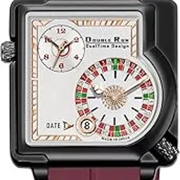 doublerun Black Case Date & Dual Time Silicone Magnetic Strap Analog33000_Bs-picture-48