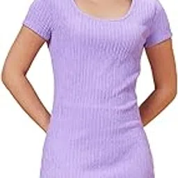 globus Women Lavender Accordion Pleated Bodycon Knee Length Dress-picture-18