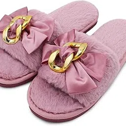 vritraz Warm Fur Design Comfortable | Anti Skid | Lightweight Winter Slipper For Girls and Womens, Warm House Chappal-picture-43