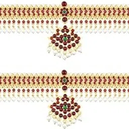 Bharatanatyam Jewelry Hand Vanki Temple Kempu Jewelry Kuchipudi Weddings Classical Dance SGE00232-picture-49