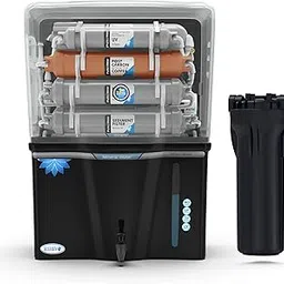 Ruby Fully Automatic Water Purifier with Silver impregnated Carbon Advanced Multi Stage RO+UV+UF 12 Litres Storage for office and home use Pre filter Sediment Pre Carbon Post carbon UV UF-image-86