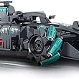 Coracy 4WD Gesture Sensor RC Stunt Car | Formula F1 Remote Control Toy with Drift, Twist, Lights & Music | 2.4GHz Rechargeable Racing Car for Boys & Girls (Multicolor)-image-1