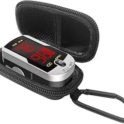 DailyU Travel Case for Santamedical Deluxe SM-110 Two Way Display Finger Pulse Oximeter (CASE ONLY) Black-picture-13