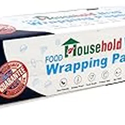 Household wrap 25 Meters Food Wrapping Paper Roll - Premium Non-Stick Butter Wrapping Paper. Food Wrapping Paper, Re-heatable Non Stick Paper, Oven Safe Parchment Paper image 1