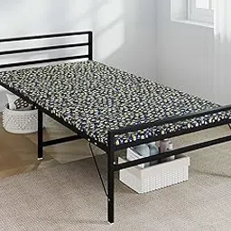 Iron/Metal/Steel Folding Bed with Attached 1inch Mattress Foldable for Sleeping Guest Bed Easily Storable (Multi Colour, Fully Powder Coated) (Single 6ftx2.5ft)-picture-26