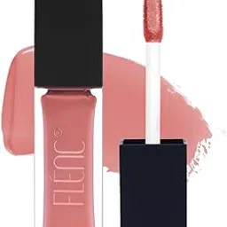 Flenc Ritzy Liquid Glossy Lipstick, 12 hrs Long Lasting Lipstick For Women With Hydrating Texture & Better Pigment in In Blush Nude Shade, Waterproof, Smudge Proof Lipstick, 10 ml- MIAMI 709C-picture-18