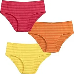 Amazon Brand - LOURYN KOULYN® Women,Girls' Briefs Underwear Panties in 100% Cotton - for Sensitive Skin, 3-Pack-image-44