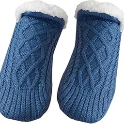 merishopp MERISHOPP®1Pairs Winter Women Slipper Socks Warm for Women Gifts Blue|Home & Garden | Kids & Teens at Home | School Supplies |1 Pairs Women Slipper Socks-picture-12