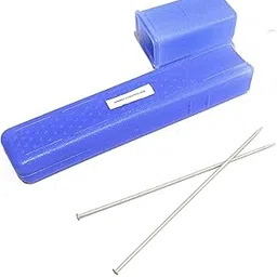 HIMMU'S FASHION HUB Combo of Knitting Needles Case & Aluminium Knitting Needle - No 8, Length - 25 cm, Dia - 4mm(Pair of 2 Knitting Needles) (Multicolored) Used for Making Shawls, Sweaters, School Projects, Hat & New image 1
