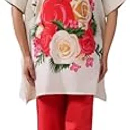 jisora Women's Multicoloured Printed Cotton Flex Co-ord Set image 1