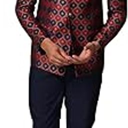 kisah Mens Jodhpuri Bandhgala Trouser Set Silk Blend Jacquard, Ethnic Wear for Men, Maroon-picture-6