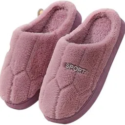 shoemusq Unisex Winter Plush Slippers Ultra-Soft Fluffy Closed-Toe Woolen Slides with Anti-Slip Sole | Cozy Indoor Carpet Slippers for Men, Women, Boys & Girls (1 Pair, Size- 4 to 10)-picture-44