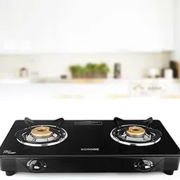 Borosil Magnum 2 Brass Burner Gas Stove (Made in India) | 6 mm Toughened Borosilicate Glass Top | ISI Certified LPG Gas Stove | 360⁰ Revolving nozzle | High Effeciency Burner | 2 Years Warranty-picture-19
