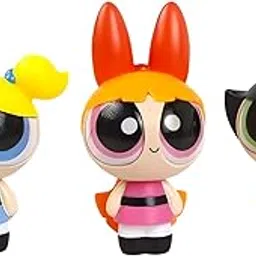 Power Puff Blossom Bubbles and Buttercup Girls Action Figure Set of 6 Cartoon Collectible Toy Figures 9-12cm Character Playset for Fans Figurines Cake Car Decoration Gift-picture-54