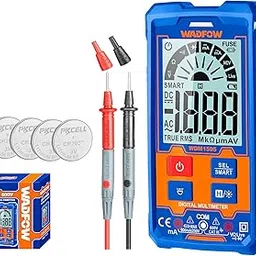 WADFOW Digital Multimeter, Smart Voltmeter Electrical Tester,AC DC Current Voltage Resistance,NCV detection,Diode live test-image-56