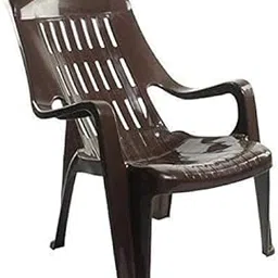 Cello Comfort Plastic Chair | Armrest Relax Plastic Chair for Home, Living Room, Garden, Balcony, Indoor and Outdoor Use | Color: Brown; Pack of 1-image-15