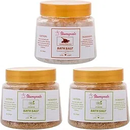 ILLUMYNATE Combo Sandalwood & Jasmine Bath Salt 250g for Body Muscle Pain Relieffor Men & Women (Pack of 3)-image-82