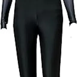 Swades Sports Women’s Athletic Dance Unitard | Long Sleeve Gymnastics Leotard with Leggings | Red & Black Ombre Performance Outfit-picture-24