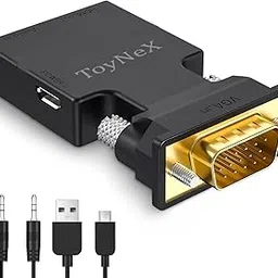 ToyNeX VGA to HDMI Adapter Converter with Audio 1080P, (VGA Input Source to TV/Monitor/LCD with HDMI Output Connector), HDTV Video Adapter for Laptop, Computer, Projector.-image-79