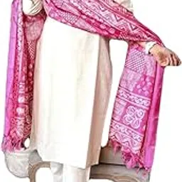 Handwoven Khadi Cotton Embroidered Salwar Kurta Set with Dupatta, Straight Pants-picture-46