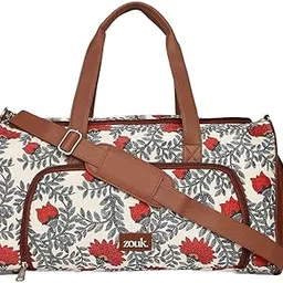zouk Weekender Duffle Bag | Travel Bag with Shoe Compartment & Trolley Sleeve | Spacious, Foldable, Lightweight Duffel for Men & Women | Water-Resistant | Nawabi Couture-picture-11