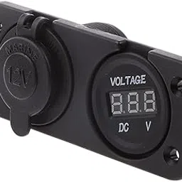 HEAVENGLOW Trade Marine 12V Lighter Dual USB Socket Outlet + DC Voltmeter for Motorbike Car/Boat/ATV/UTV/CER/Caravans Universal Use-picture-33