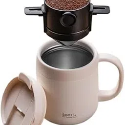 EZ Living Premium Glass Pour Over Coffee Maker Set - Handcrafted Drip Coffee Brewer with Stainless Steel Filter, Heat-Resistant Carafe, and Wooden Collar for Precision Brewing image 1