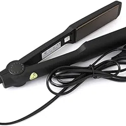 KM329 Professional Hair Straightener with Ceramic Coated Titanium Plates, Argan Oil & Keratin Infusion, Adjustable 160°C–220°C, LED Display, PTC Heating, Auto Shut Off, 360° Swivel Cord image 1