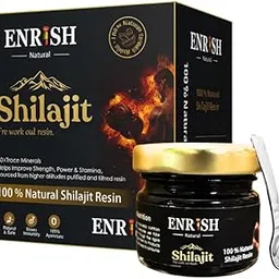 Resin, Pre-Workout Supplement, 80+ Trace Minerals, Ayurvedic, Improves Strength and Stamina 20 gram (Pack of 1)-picture-14