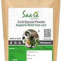 Saara HERBAL FRESH Cold, Cough Relief Special Organic Herbal Powder, 150g(Pack of 1 X 100gm, Pack of 1 x 50gm) Brown Zipper Packaging-picture-35