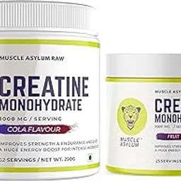 Muscle Asylum Creatine Powder Fruit Punch (25 Servings) & Creatine Powder Cola (62 Servings)-image-37