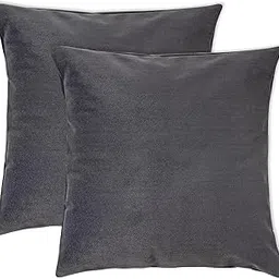 DREAMY URBAN Cushion & Decorative Cushion Covers Set | 16x16 Inch (40x40 cm) | Set of 2 Inserts + 2 Grey Covers | Throw Pillows for Sofa, Bed, Chairs | Soft, Durable, Hidden Zipper, Water-Resistant-picture-35