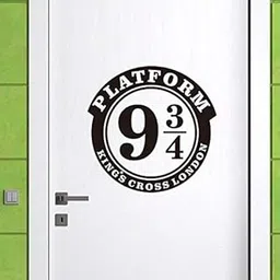 GADGETS WRAP Creative Platform 9 3/4 Removable Vinyl Door Decal Cartoon Wall Sticker (Multicolour)-picture-42