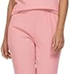 utkrishta villa Women's Poly Lycra Co-ord Set | Stretchable Solid Color Loungewear | 2-Piece T-Shirt & Track Pants Athleisure Outfit.-picture-15