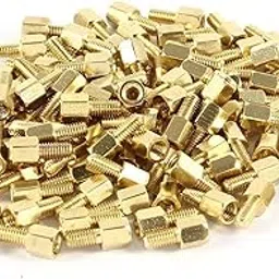 3NH® 100pcs Brass Hex Standoff Spacer Screw Female to Male 5mm+6mm M3 3mm-image-10