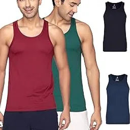 xyxx Men's Ace Cotton Modal Regular Fit Solid Round Neck Vest (Pack of 4) | Super Soft, Breathable & Ultralight Vest with Anti Microbial Finish-picture-32