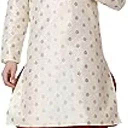 royal kurta Men's Cotton Silk Printed Kurta And Salwar Dhoti Set-picture-35