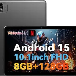 Headwolf Android 15 Tablet 10" Tablets, WPad6 Octa Core FHD 1920 * 1200 Display Android Tablet, 8GB RAM + 128GB ROM, Widevine L1 Support, 6000mAh, WiFi Tablet PC-picture-11