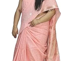 Maheshwari Buty Silk Saree| Zari Border Silk Saree| Baby Pink Colour| With Running Blouse Piece-image-33