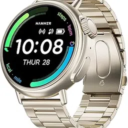 HAMMER Active 3.0 1.39" Display BT Calling Smart Watch with Metal Strap, Always On Display, Health Tracking, AI Voice Assistant (Metallic Silver)-picture-28