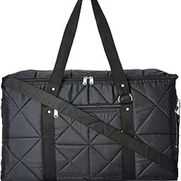 kuber industries Fabric 45 cms Black Travel Duffle (Duffle03)-picture-34