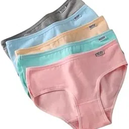 qoxolyz Cotton Panties for Women Girls Hipster Anti-Bacterial Stain Resistant Briefs Ultra Soft Blended Stretchable (Multicolour)-picture-14