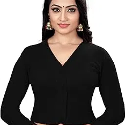 primefair Women's Woolen Readymade V-Neck Winter Blouses Full Sleeve Free Size (30 to 34)-picture-59