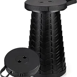 Drumstone (𝟏𝟓 𝐘𝐞𝐚𝐫𝐬 𝐰𝐚𝐫𝐫𝐚𝐧𝐭𝐲 Collapsible Telescoping Stool – Adjustable Height, Portable & Foldable Design, Supports Up to 400LB, Non-Slip Base, Compact Seat for Travel, Camping-picture-23