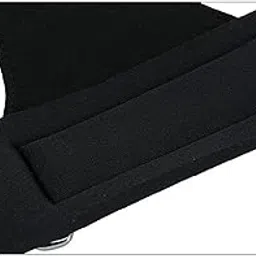 Merishopp Weightlifting Wrist Straps with Pads Adjustable for Barbell Deadlift Pull up Black| Sports Equipment | Outdoor Sports Gear | Exercise Gear-image-79